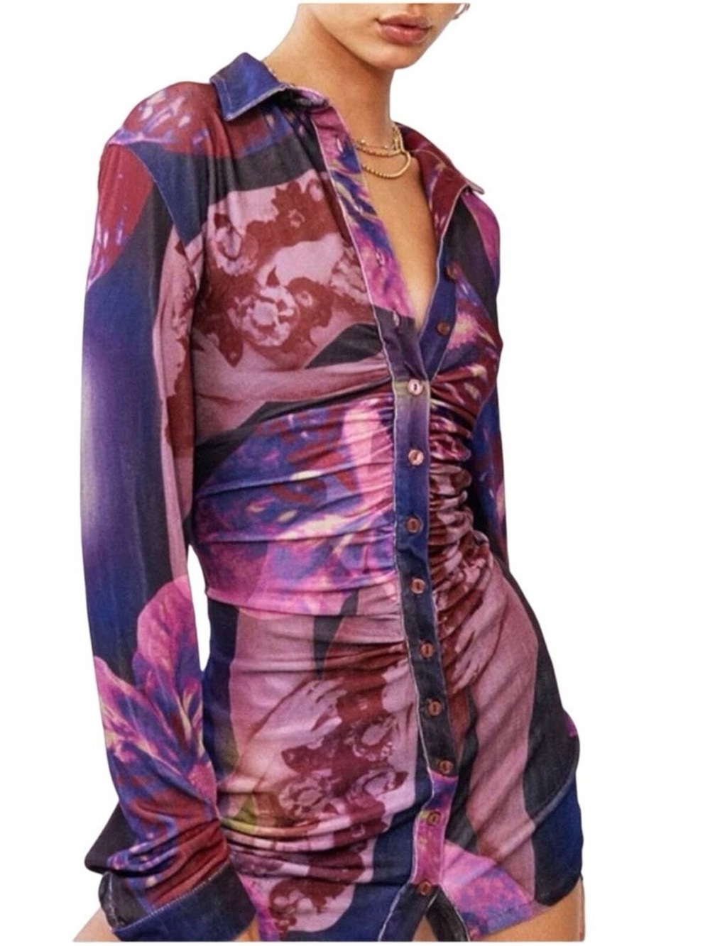 With Jeán Andy Dress in Flamboyant Anthurium Print